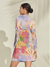billiga Kvinnors golfkläder-Dam golfklänning Rosa Långärmad Golfkläder för damer Kläder Outfits Bär kläder