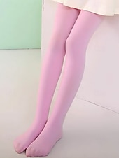 お買い得  レディースソックス-女の子用バレエダンスタイツ - 練習、リサイタル、パフォーマンスに最適な伸縮性のある快適な白いストッキング