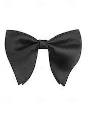cheap Men&#039;s Ties &amp; Bow Ties-Men&#039;s Burgundy Satin Bow Tie – Classic Formal Wedding &amp; Party Accessory