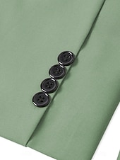 voordelige Bruiloftspakken-Heren Trouwpakken Champagne Salie Mode Formeel Zomer Effen Kleur Tailored Fit 3-delig Enkel Knoop Twee-knopen