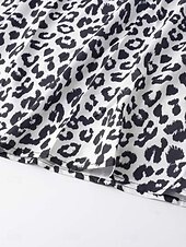 preiswerte Kleider für die Ferien-Damen Maxidress Casual kleid A Linie Kleid skims dress Stilvoll Brautkleider schlicht Urlaub Täglich Regular Fit Leopard Ärmellos Gurt Weiß Gelb Sommer