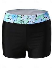 economico Tankini-Per donna Costumi da bagno 2 pezzi Ragazzo gamba Costume da bagno Schiena scoperta Fasciante in vita Vita alta Taglia piccola Festività Abbigliamento mare Pop art Stondata Senza maniche Costumi da