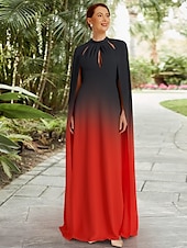 baratos Comprimento do chão-mãe da noiva vestido linha a casamento na praia com capa removível elegante decote halter comprimento até o chão ombre chiffon franzido sem mangas com detalhes franzidos 2025