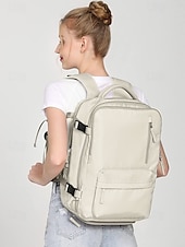 cheap College Backpacks-Expandable Large-Capacity Waterproof Laptop Backpack – Stylish Multi-Pocket Design for Men and Women, Perfect for Travel, Work or School Black Pink Green