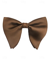 cheap Men&#039;s Ties &amp; Bow Ties-Men&#039;s Burgundy Satin Bow Tie – Classic Formal Wedding &amp; Party Accessory