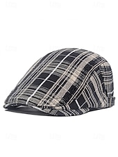 abordables Chapeaux pour hommes-casquette plate à carreaux pour homme – chapeau gavroche de style vintage pour la Saint-Patrick, tenues décontractées, activités de plein air et vêtements de tous les jours