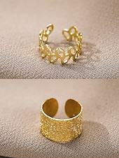 cheap Women&#039;s Earring-Gold Ear Cuff Set – Non-Piercing Alloy Ear Wraps with Unique Design, Minimalist Style for Women, Perfect for Parties, Everyday Wear and Gifts