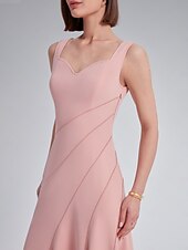 cheap Chiffon Dress-Asymmetric Sweetheart Neckline Dress