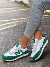cheap Women&#039;s Sneakers-Women&#039;s Royal Blue Retro Lace-Up Sneakers with Faux Suede Accents – Lightweight Casual Shoes for Everyday Wear and Outdoor Activities