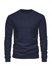 preiswerte Herrengolfkleidung-Herren Pullover Sweatshirt Rote Dunkelmarine Blau Langarm Shirt Golfkleidung, Kleidung, Outfits, Kleidung