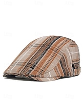 abordables Chapeaux pour hommes-casquette plate à carreaux pour homme – chapeau gavroche de style vintage pour la Saint-Patrick, tenues décontractées, activités de plein air et vêtements de tous les jours