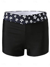olcso Tankinik-Női Fürdőruha Bikini 2 darab Fiú láb Fürdőruha Nyitott hátú Vékony Szabadság Strandruházat Virágos U-alakú Ujjatlan Fürdőruhák