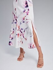 cheap Casual Dress-Flutter Sleeve Fitted Midi Dress