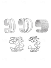 cheap Women&#039;s Earring-Gold Ear Cuff Set – Non-Piercing Alloy Ear Wraps with Unique Design, Minimalist Style for Women, Perfect for Parties, Everyday Wear and Gifts
