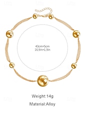 billiga Kvinnors halsband-guld statement halsband och örhängen set – djärva bubbeldesignsmycken för kvinnor, perfekta för fester, bröllop och speciella tillfällen