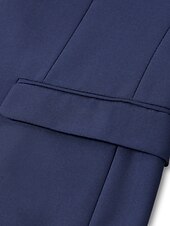 economico Abiti formali-Completi da matrimonio da uomo Nero Borgogna Blu navy Completi di ritorno a casa 3 Pezzi a tinta unita Slim Fit Monopetto Due bottoni