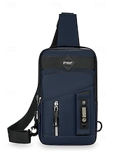 cheap Men&#039;s Bags-Men&#039;s Waterproof Chest Bag and Crossbody Sling Bag – Durable Multi-Pocket Design for Outdoor Travel, Sports and Daily Use Color Black Army Green Dark Blue