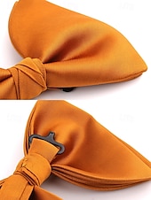 cheap Men&#039;s Ties &amp; Bow Ties-Men&#039;s Burgundy Satin Bow Tie – Classic Formal Wedding &amp; Party Accessory