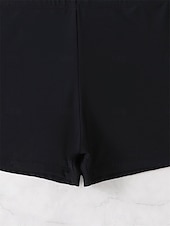voordelige Tankini&#039;s-Dames Zwemkleding Bikini 2 stuks Jongen been Zwempak Blote rug Slank Vakantie Strand Kleding Grafisch U-hals Mouwloos Badpakken