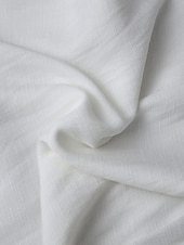 preiswerte Kleider aus Baumwolle und Leinen entwerfen-Damen Midikleid Baumwoll-Leinen-Kleider Freizeitkleid A Linie Kleid Basic Urlaub Täglich Normale Passform Einfach Langarm V Ausschnitt Weiß Sommer Frühling