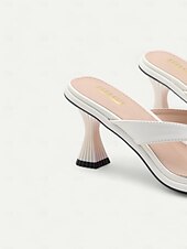 baratos Sandálias de Férias-sandálias femininas nude com saltos esculpidos da moda – sapatos confortáveis para ocasiões casuais e chiques