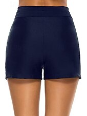 cheap Bikini Bottoms-Women&#039;s Normal Swimwear Bikini Bottom Swim Shorts Shorts Swimsuit Drawstring Solid Color Beach Wear Summer Bathing Suits