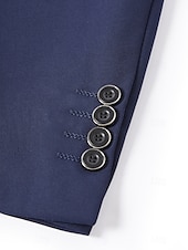economico Abiti formali-Completi da matrimonio da uomo Nero Borgogna Blu navy Completi di ritorno a casa 3 Pezzi a tinta unita Slim Fit Monopetto Due bottoni