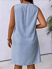 olcso Sundresses-Női Mini ruha hétköznapi ruha Slip ruha Stílusos Alkalmi Vakáció Napi Normál Csík Ujjatlan Pántos Fekete Medence Nyár