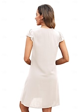 economico Abiti boho-San Valentino Per donna Normale Mini abito Abiti Boho Chic Abito linea A Abito boho Boemia Moda Classico Ad aletta Freddezza Da mare Feste Giornaliero Adattabile Fantasia geometrica Liscio Senza