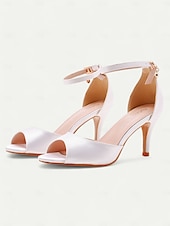 preiswerte Damensandalen-goldene Peep-Toe-Stilettos für Damen mit Fesselriemchen, elegantes Design für Hochzeiten, Partys und formelle Anlässe
