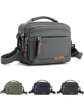 economico Borselli da uomo-borsa a tracolla in nylon impermeabile con più scomparti con cerniera, borsa a tracolla leggera per uomo, perfetta per viaggi, lavoro e attività all&#039;aperto, verde militare, blu scuro
