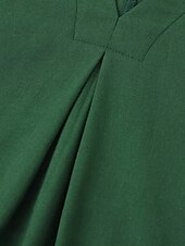 ieftine Rochii-Pentru femei Rochie Maxi Rochii de in bumbac Rochie casual Rochie leagăn Rochie maxi din bumbac De Bază Casual Vacanță Zilnic Fit regulat Simplu Manșon scurt În V Negru Trifoi Vară