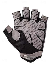 abordables Guantes de hombre-Guantes de ciclismo transpirables de medio dedo con agarre antideslizante: guantes deportivos ligeros y acolchados para hombres y mujeres, perfectos para andar en bicicleta, hacer ejercicio en el gimnasio y actividades al aire libre.