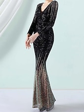preiswerte GRÜN-Strandhochzeit Anzug Mutter der Braut 3-teiliges Set Nadelstreifen Elegant Klassisch Einfach Spitzrevers Knöchellang Lange Ärmel mit Knöpfen Einfarbig