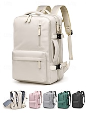 cheap College Backpacks-Expandable Large-Capacity Waterproof Laptop Backpack – Stylish Multi-Pocket Design for Men and Women, Perfect for Travel, Work or School Black Pink Green