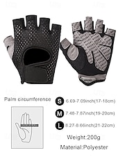 abordables Guantes de hombre-Guantes de ciclismo transpirables de medio dedo con agarre antideslizante: guantes deportivos ligeros y acolchados para hombres y mujeres, perfectos para andar en bicicleta, hacer ejercicio en el gimnasio y actividades al aire libre.