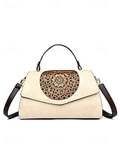 olcso Kézitáskák és bevásárlótáskák-vintage virágos gravírozott műbőr kézitáska – női retro crossbody táska felső fogantyúval alkalmi és hivatalos alkalmakra bor fekete fehér