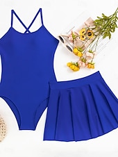 cheap One-piece swimsuits-Women&#039;s Swimwear One Piece Monokini Swimsuit Backless Tummy Control High Waist Slim Vacation Beach Wear Solid Color U Neck Sleeveless Bathing Suits