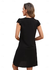 economico Abiti boho-San Valentino Per donna Normale Mini abito Abiti Boho Chic Abito linea A Abito boho Boemia Moda Classico Ad aletta Freddezza Da mare Feste Giornaliero Adattabile Fantasia geometrica Liscio Senza