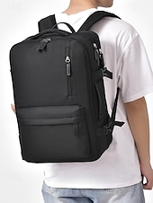 cheap College Backpacks-Expandable Large-Capacity Waterproof Laptop Backpack – Stylish Multi-Pocket Design for Men and Women, Perfect for Travel, Work or School Black Pink Green