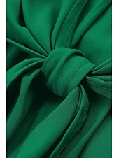 economico Abiti da vacanza-Per donna Vestito maxi Abito casual Abito linea A Abito sottoveste Moda Essenziale Informale Da mare Giornaliero Standard Liscio Senza maniche A V Giallo Verde Estate Primavera
