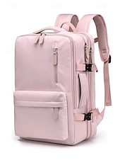 cheap College Backpacks-Expandable Large-Capacity Waterproof Laptop Backpack – Stylish Multi-Pocket Design for Men and Women, Perfect for Travel, Work or School Black Pink Green