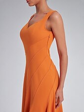 cheap Chiffon Dress-Asymmetric Sweetheart Neckline Dress