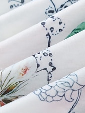 お買い得  花柄のドレスを印刷する-女性用 標準 EU / USサイズ ミディドレス 長袖ボヘミアンドレス サンドレス エレガントなドレス エレガント ボヘミア トロピカル風 レーススリーブ パーティー 日常 デート ルーズフィット フラワー マーブルプリント 半袖 Ｖネック ライトピンク ホワイト ブルー ライトパープル 夏 春 秋