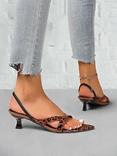 お買い得  ドレスサンダル-クロスストラップデザインとオープントゥのレディースレッドキトンヒールサンダル - 仕事や毎日のお出かけに最適なスタイリッシュな夏用シューズ