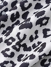 preiswerte Kleider für die Ferien-Damen Maxidress Casual kleid A Linie Kleid skims dress Stilvoll Brautkleider schlicht Urlaub Täglich Regular Fit Leopard Ärmellos Gurt Weiß Gelb Sommer