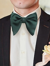 cheap Men&#039;s Ties &amp; Bow Ties-Men&#039;s Burgundy Satin Bow Tie – Classic Formal Wedding &amp; Party Accessory