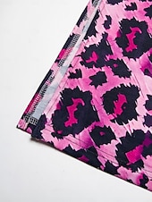 levne Šaty umění a designu-Dámské maxi šaty sundress shift šaty letní šaty streetwear sexy spadlý rukáv dovolená párty prázdniny regular fit leopardí krátký rukáv V výstřih růžové modré khaki léto jaro