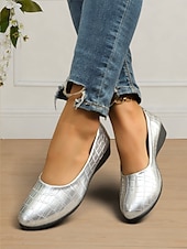 ieftine Pantofi Joși de Damă-pantofi dama din piele lacuita cu model crocodil – pantofi eleganti si confortabili pentru tinuta de birou si ocazii formale