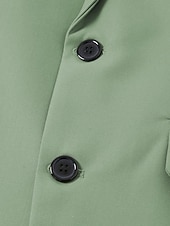 voordelige Bruiloftspakken-Heren Trouwpakken Champagne Salie Mode Formeel Zomer Effen Kleur Tailored Fit 3-delig Enkel Knoop Twee-knopen